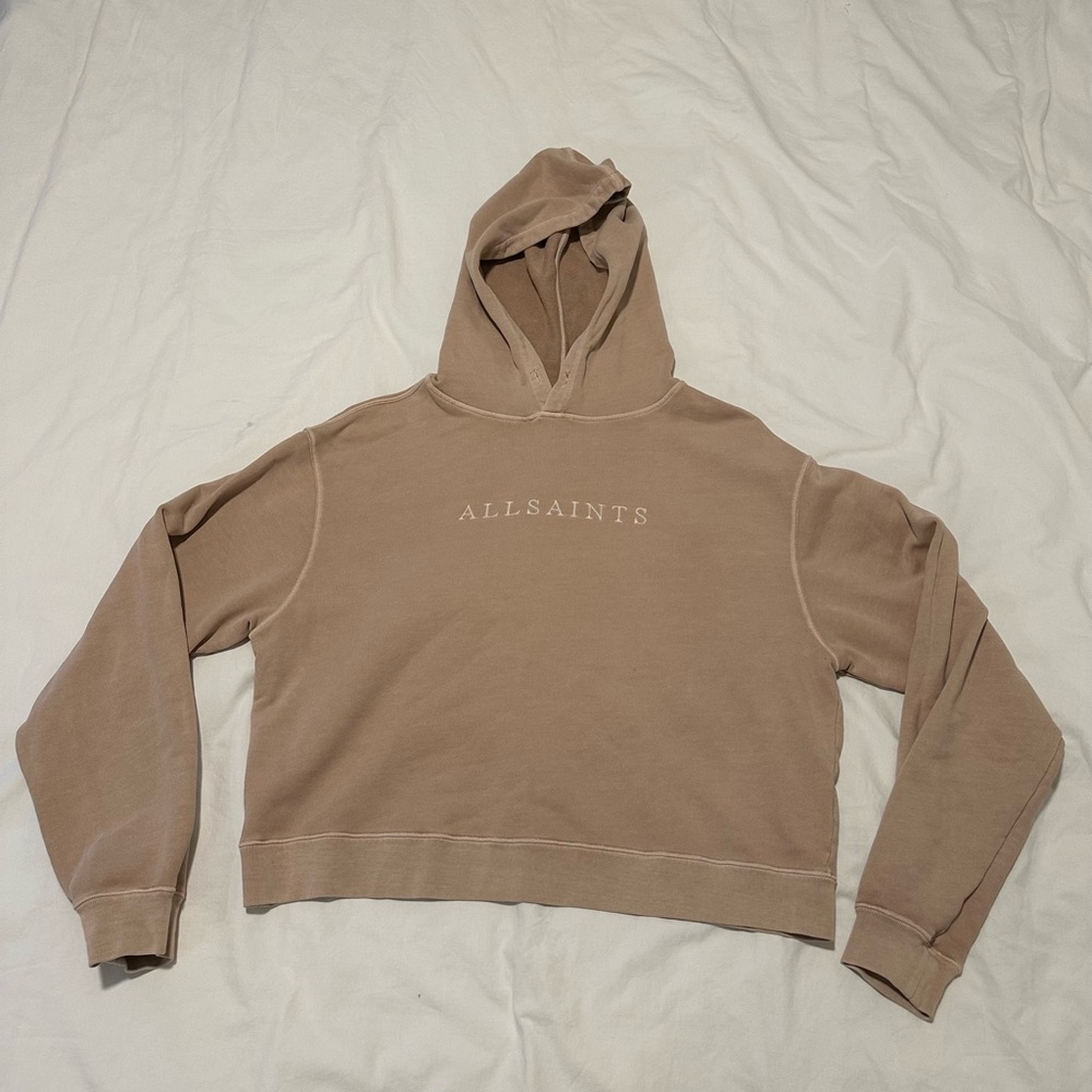 All Saints Tan Crew Neck Sweater